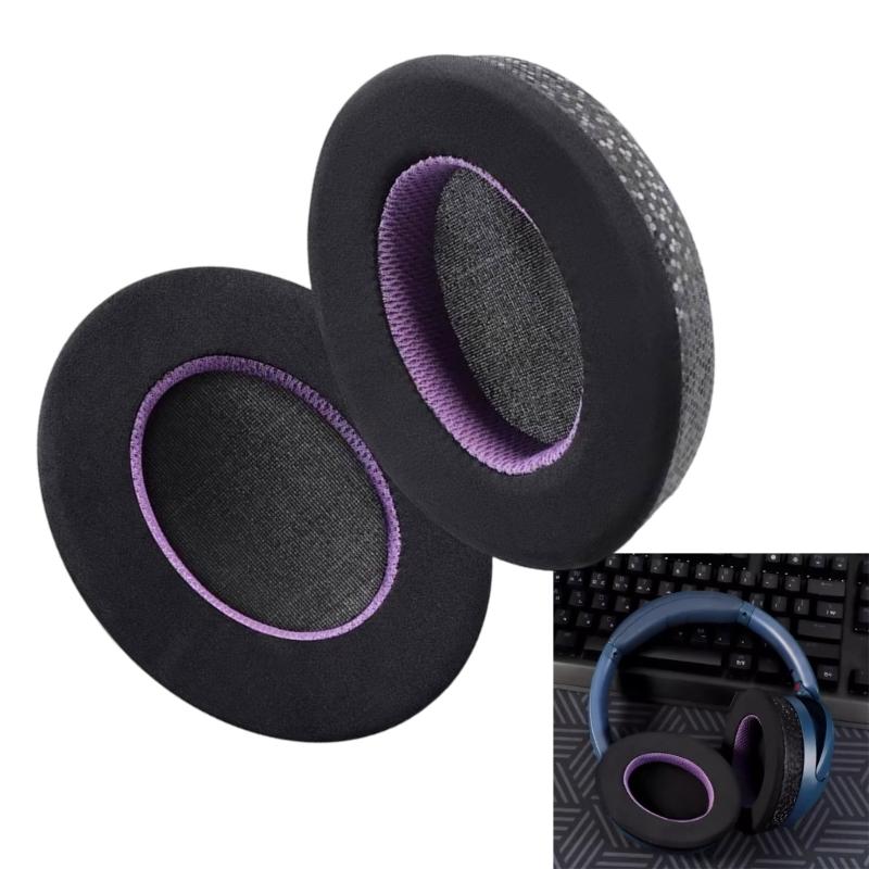 Replacement Ear Cushions for WHXB910N Bluetooth-compatible Headsets Earpads Features Fabric Noise Isolation Foam