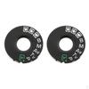 2Pieces Top Cover Function Dial Mode Interface for Canon EOS 5D3 Camera