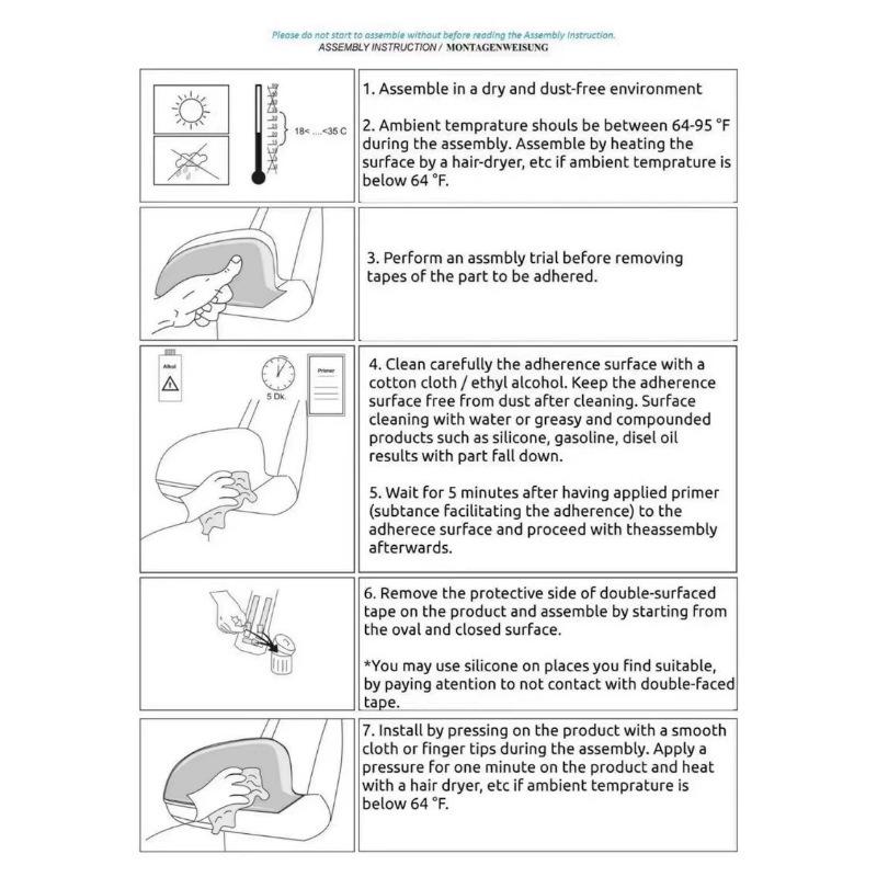 8th Gen Civic Rearview Mirror & Horn Shell Modification Kit