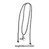 Sophisticated Alloy Butterfly Necklace Stylish Pull String Neckchain Adjustable Rope Chain Choker Stylish Clavicle Chain