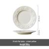 Zhi Shi Retro French Embossed Strawberry Ceramic Plates