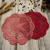 30cm Round Cotton Blend Hand Crochet Floral Lace Doily Placemat Vintage Style Table Mat For Dining Room Centerpiece Home Decor Elegant Premium