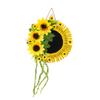 Bee Festival Simulation Sunflower Wreath Decoration Wall Hanging Garden Clip Sunflower Wooden Door Hanging Props