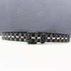 Gothic Double Eyelet Rivet Leather Belt - Top Layer Cowhide, Heavy Industry American Style, Y2K