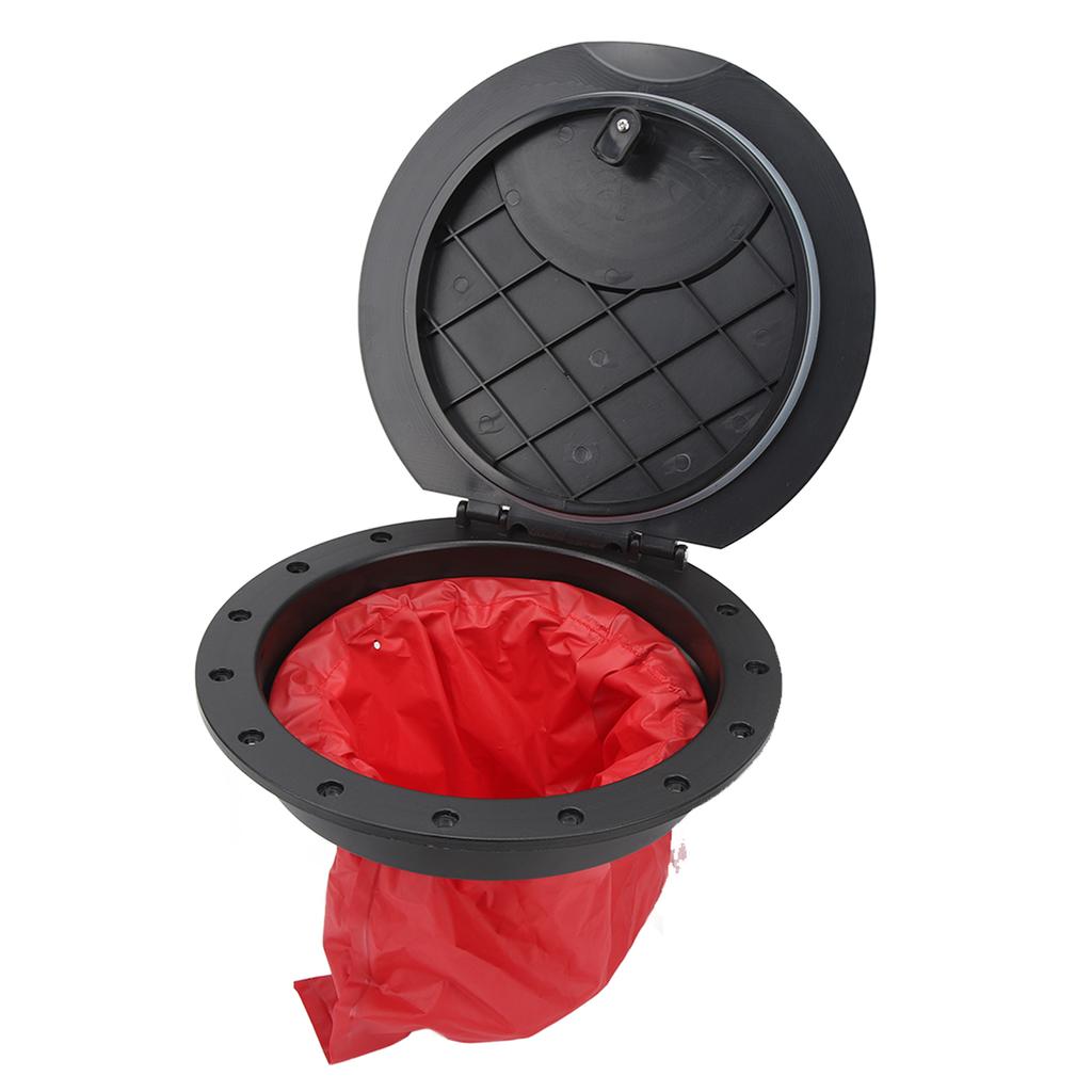 11.2 in Deck Plate Kit Deck Hatch with Storage Bag for Kayaking Yacht Fishing Boat Black