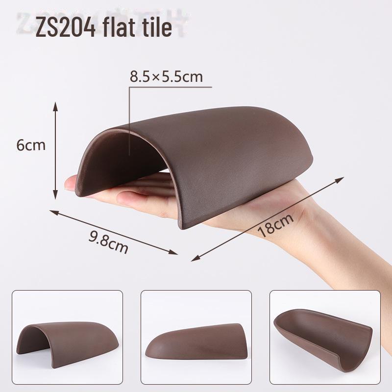 Purple Sand Ceramic Fish Tank Decor - Large, Medium & Small Rock Tiles