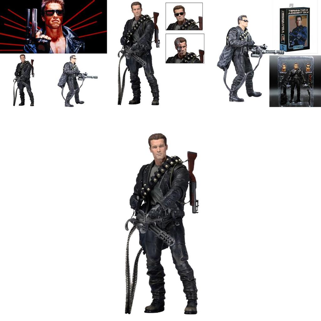 Terminator 2 Judgment Day T-800 Ultimate Arnold Model Toy 7" For Collection And Decoration