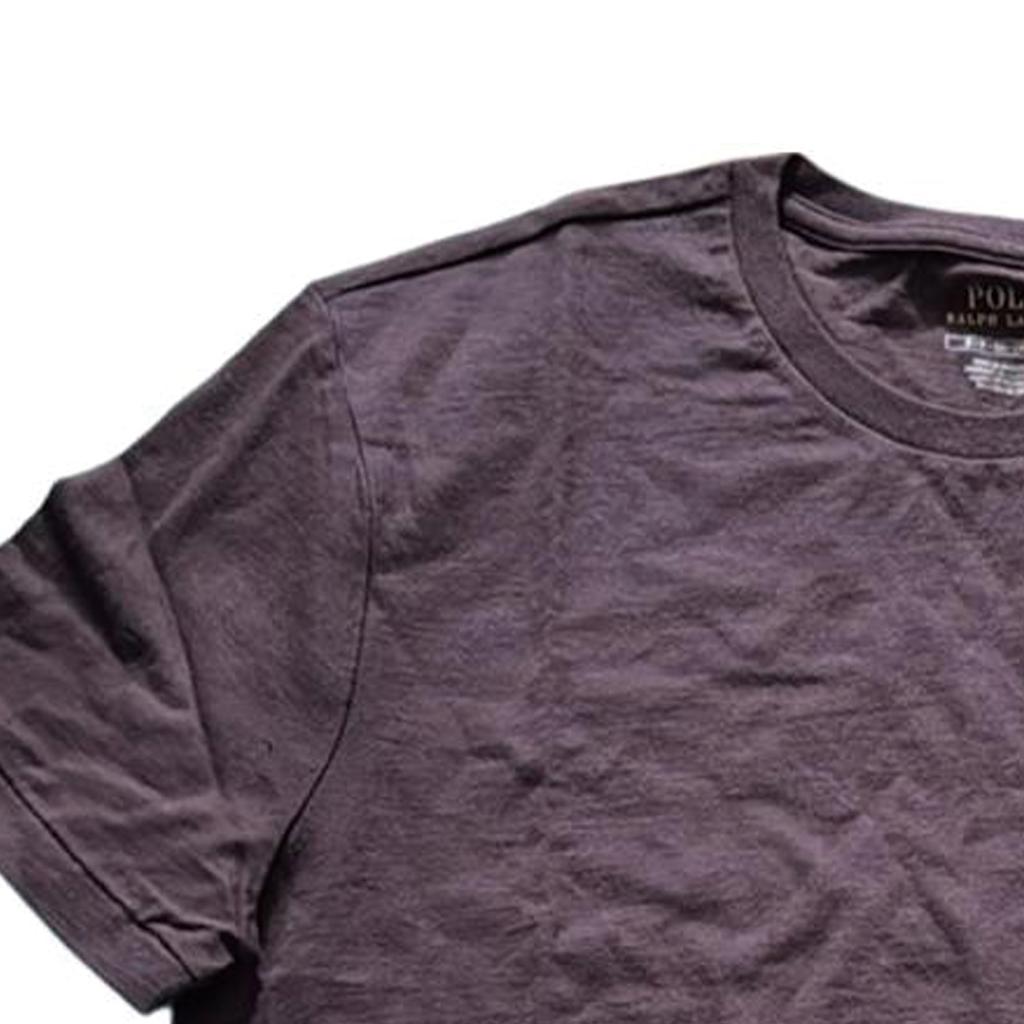 Polo Ralph Lauren Solid Logo Embroidered Crew Neck Short Sleeve T-Shirt Men Tops Chocolate 710938686-008