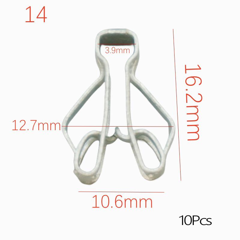 10 stk. Universel Bil Midterkonsol Instrumentbræt Fastgørelsesnitte Fastgørelseselement U-type Clips Til Alle Biler Panelbeklædning Metalclip