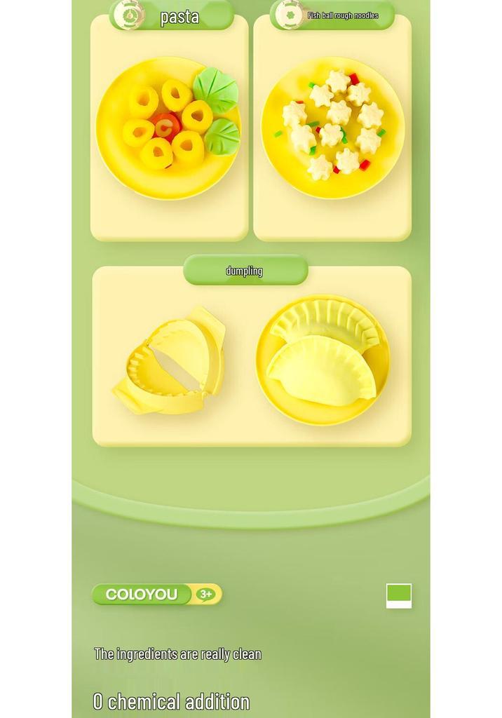 Caleyou Ultra-Light Non-Toxic Clay Noodle Maker - Safe Children's Toy