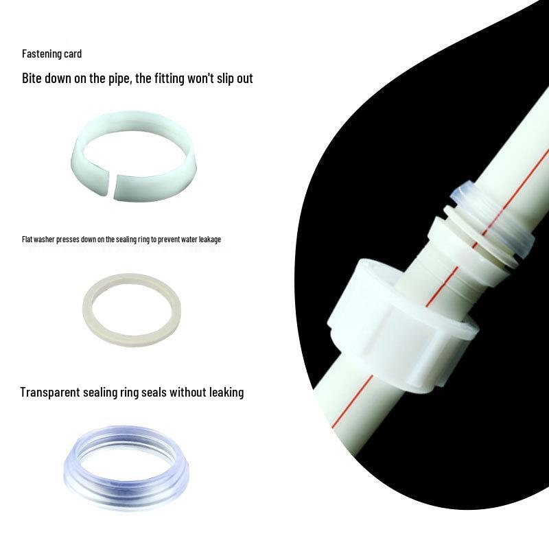 Ruicheng White Polypropylene Water-saving Irrigation Quick Connect Fittings