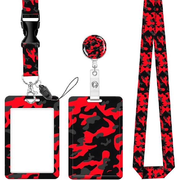 Badge Reels Retractable with Carabiner Reel Clip, ID Name Tag Work Badge Holder Belt Ferrule, Identity ID Badge Holder Cover Case for Office Work