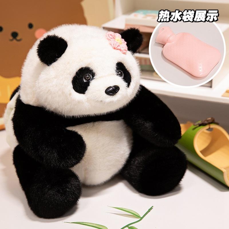 

Мультяшная панда Хуахуа плюшевая грелка для рук для девочек грелка для рук с мультяшной портативной грелкой для рук для студентов 28cm500ml