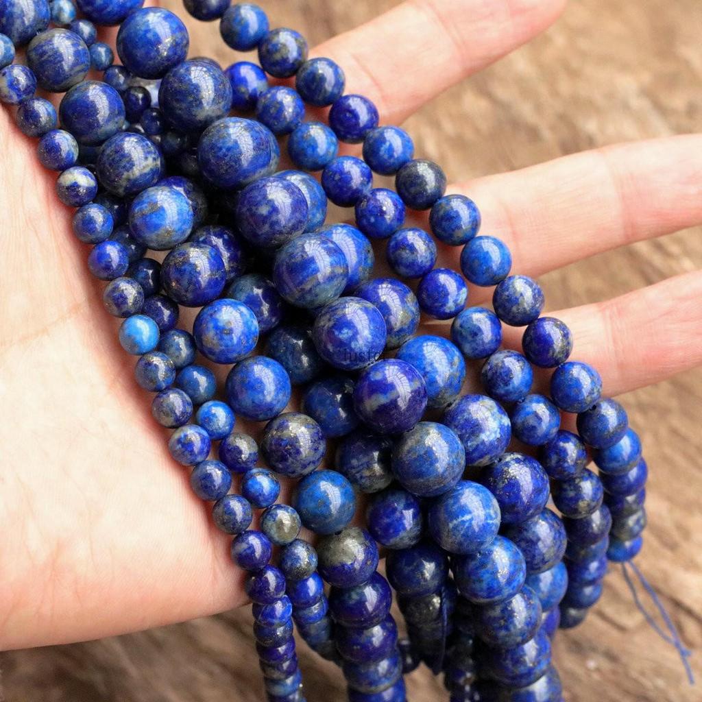 Grade A Natural Lapis Lazuli Round Beads for Handmade Jewelry DIY