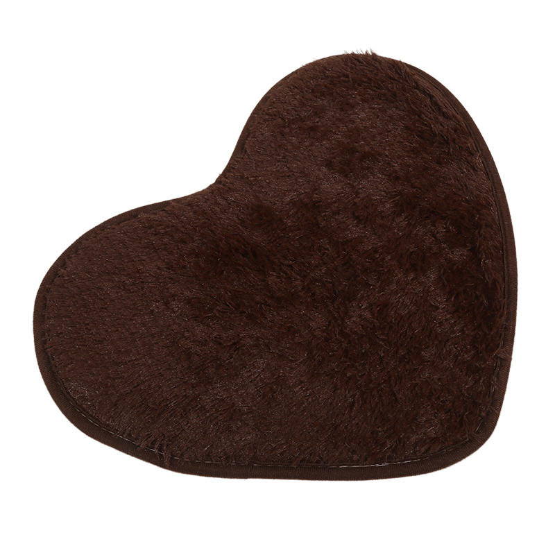 Heart Shaped Rugs Soft Non Slip Doormat Washable Water Absorbent Rugs for Home Entrance Bathroom Shower Floor Decor