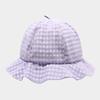 Japanese Plaid Bucket Cap Summer Women's Sun Hat Fashion Fisherman Caps  Outdoor