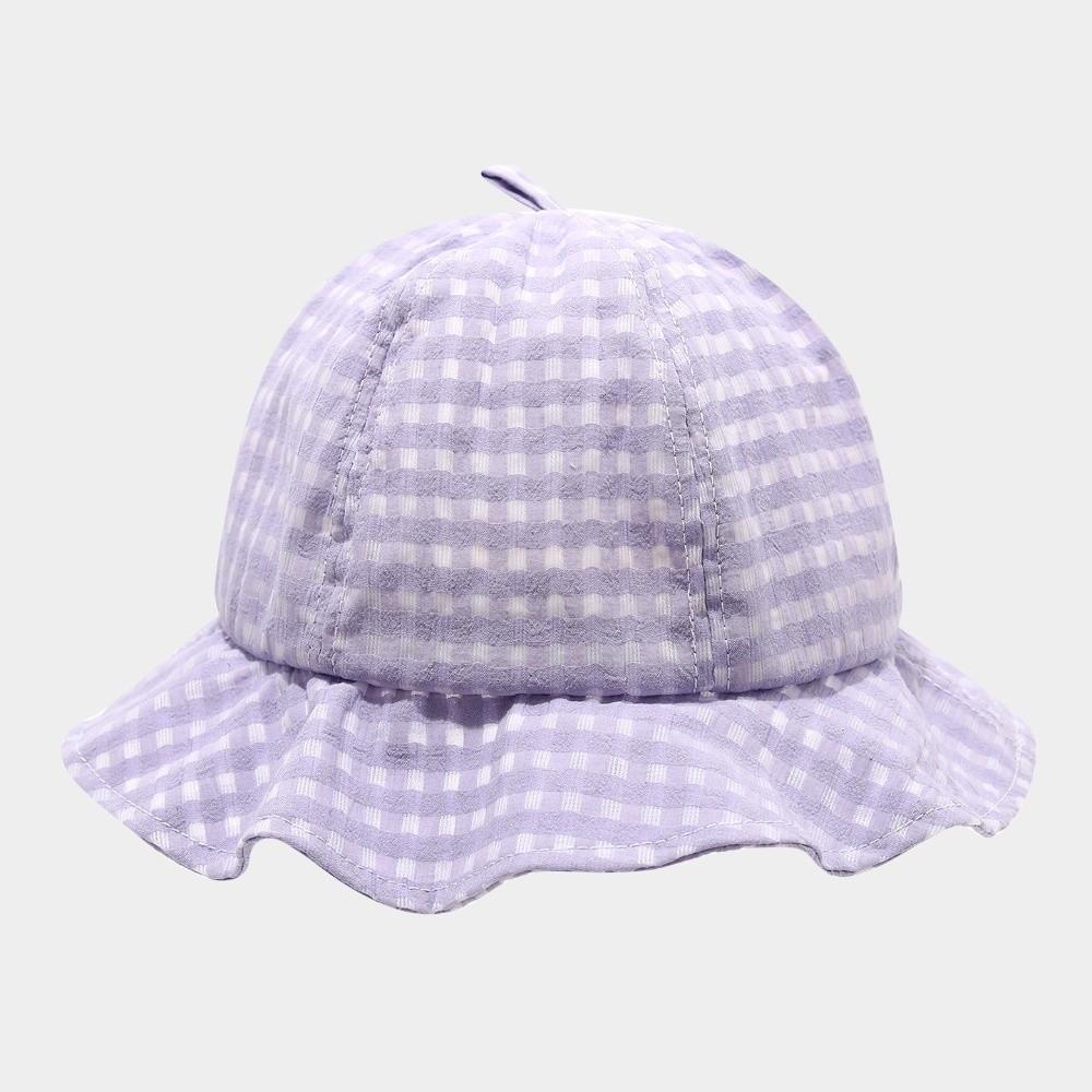 Japanese Plaid Bucket Cap Summer Women's Sun Hat Fashion Fisherman Caps  Outdoor