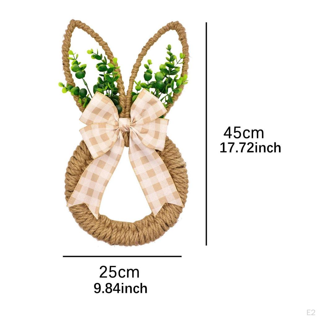 Easter Bunny Wreath Spring Home Decoration Creative Centerpiece Hanging