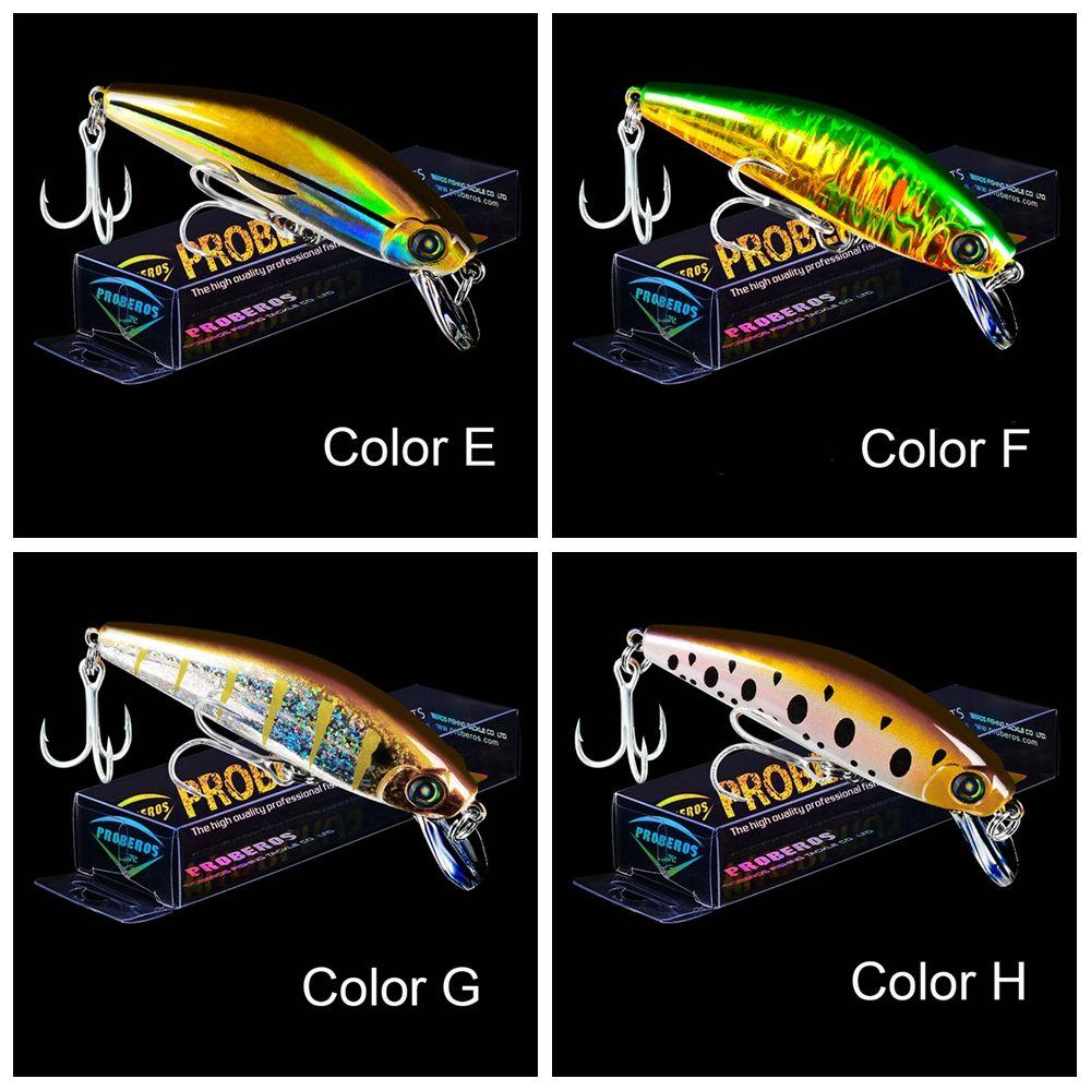Japan Design Tackle Crankbaits Fish Hooks Winter Fishing Minnow Lures Slowly Sinking Minnow Baits