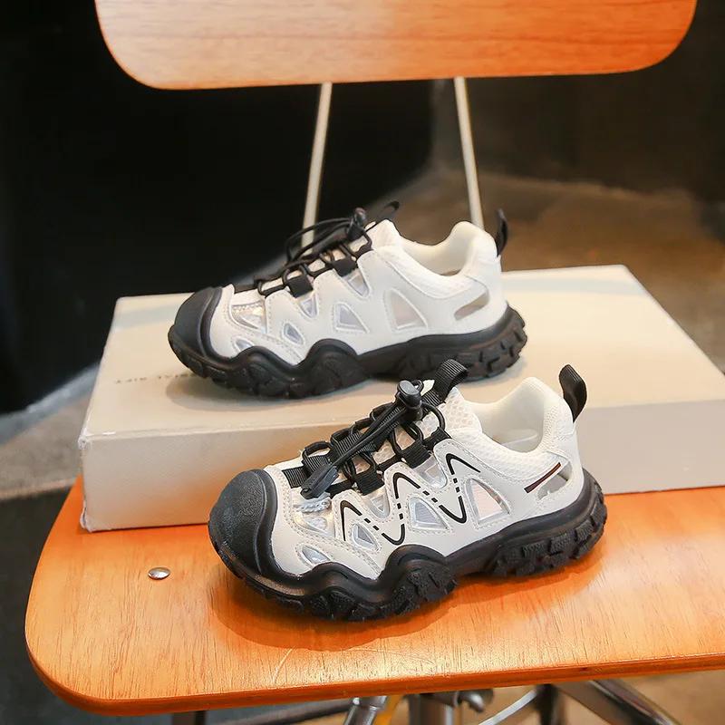 

Новые детские повседневные спортивные сандалии летние кроссовки для девочек с вырезами модные массивные детские сандалии для мальчиков для школы универсальные популярные 26 чёрный