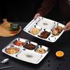 Dinner Trays Divided Dinner Plates for Adults Kids Campers and Portion Control