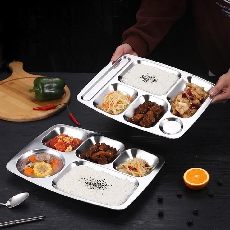 Dinner Trays Divided Dinner Plates for Adults Kids Campers and Portion Control