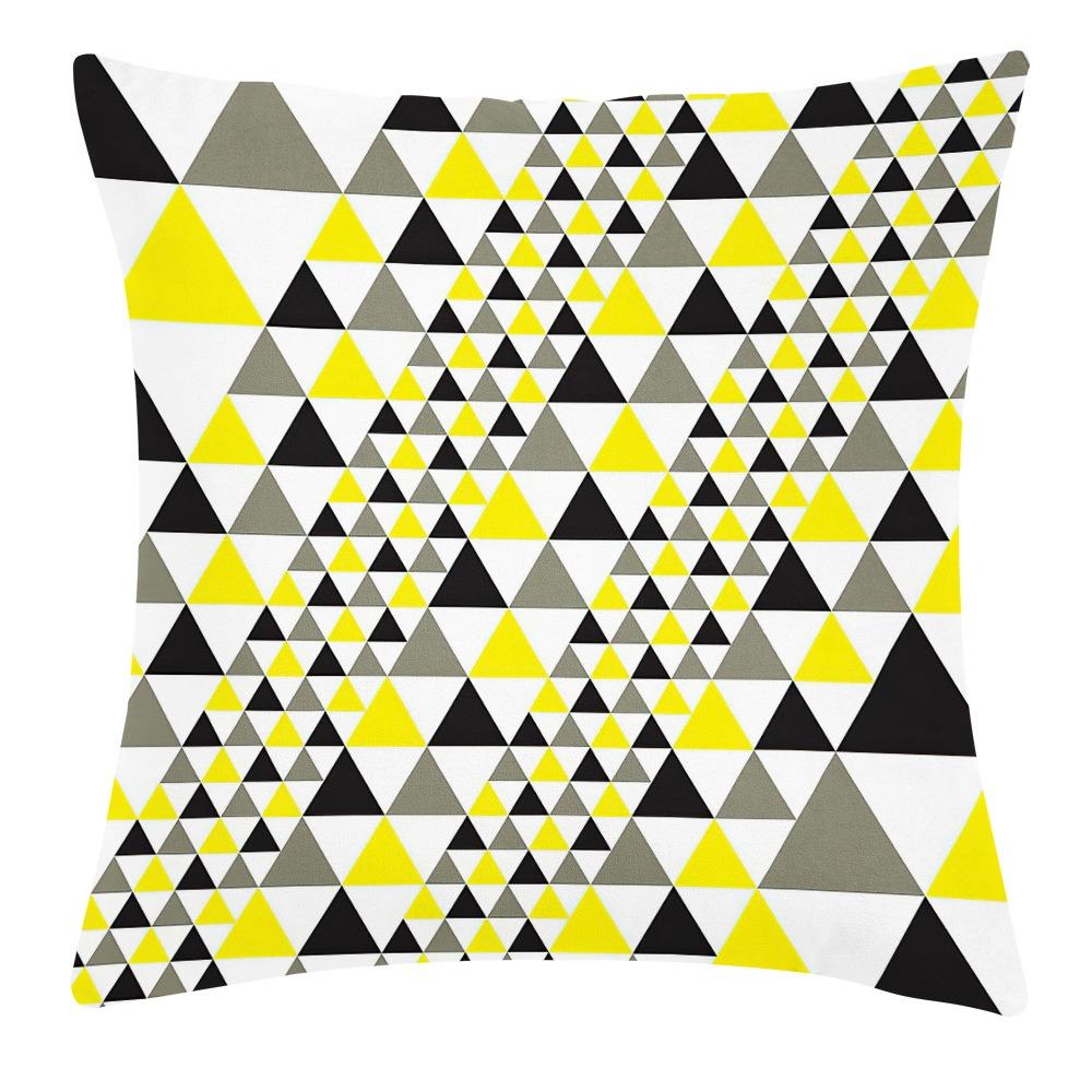 Colorful Geometric Pattern Pillowcase Dormitory Decoration Office Living Room Sofa Home Pillowcase