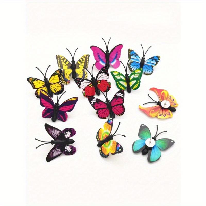 10 Pcs Butterfly Thumbnails, Decorative Thumbnails, Butterfly Thumbnails, Photo Wall Cork Colored Cute Thumbnails Back To School