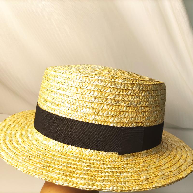 

Женская шляпа федора из натуральной пшеничной соломы – 5 см поля, летний пляжный аксессуар