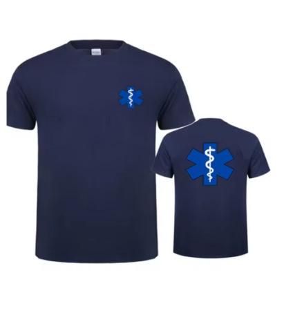 EMT Emergency Ambulance Print T-Shirt Men's Fashion Summer Streetwear T-Shirt Casual Sports Short Sleeve Shirt