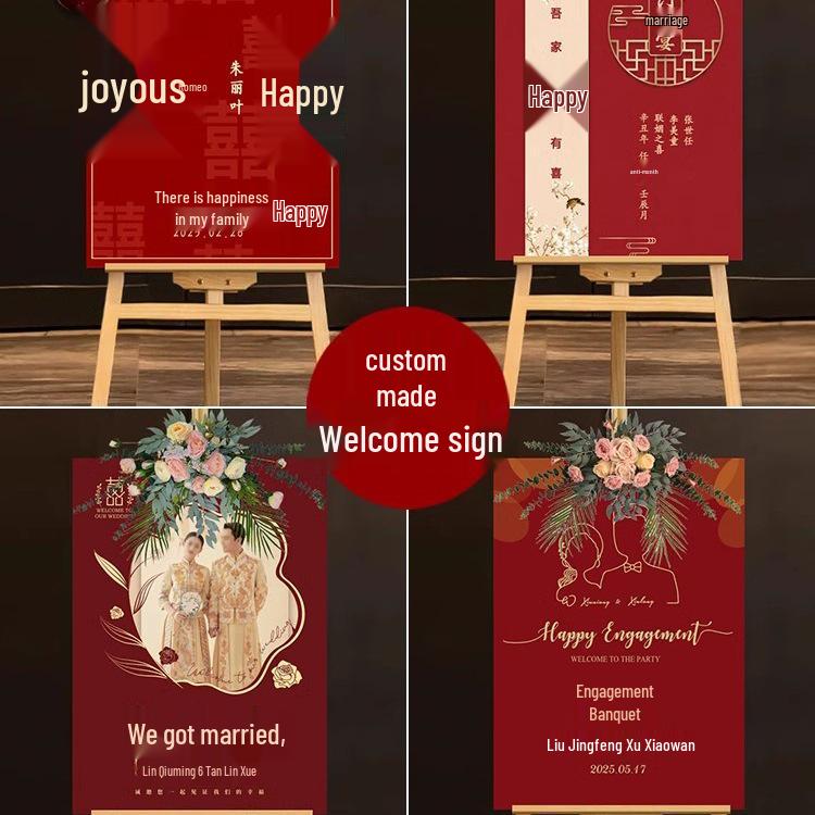 Wedding Ceremony Welcome Sign - Directional KT Board Decor