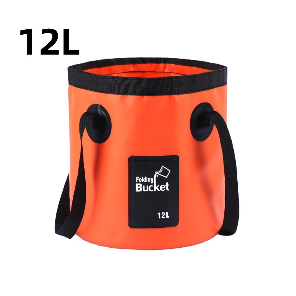 12L Folding Portable Multifunctional Waterproof Outdoor Travel Bucket Storage Container Camping Hiking Car Washing Bucket Camp