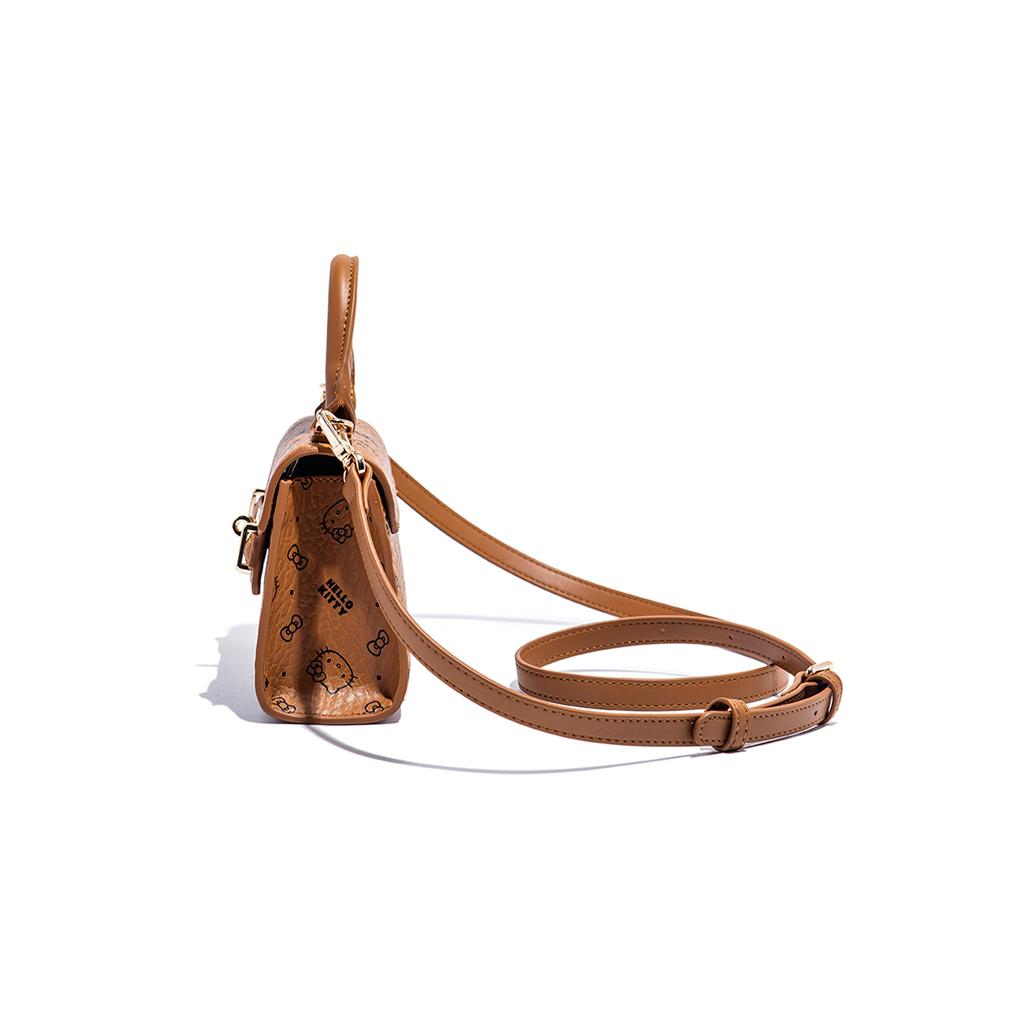 New Sanrio Hello Kitty PU Shoulder Bag, Crossbody Bag, Handbag Women's Pink/Milk Tea/Brown SHHF41591