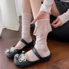 Summer Thin Foot Socks Cover Women'S Ballet Wind Curling Through Meat Solid Color Half-Palm Socks Korean Gray Calf Stacking Socks