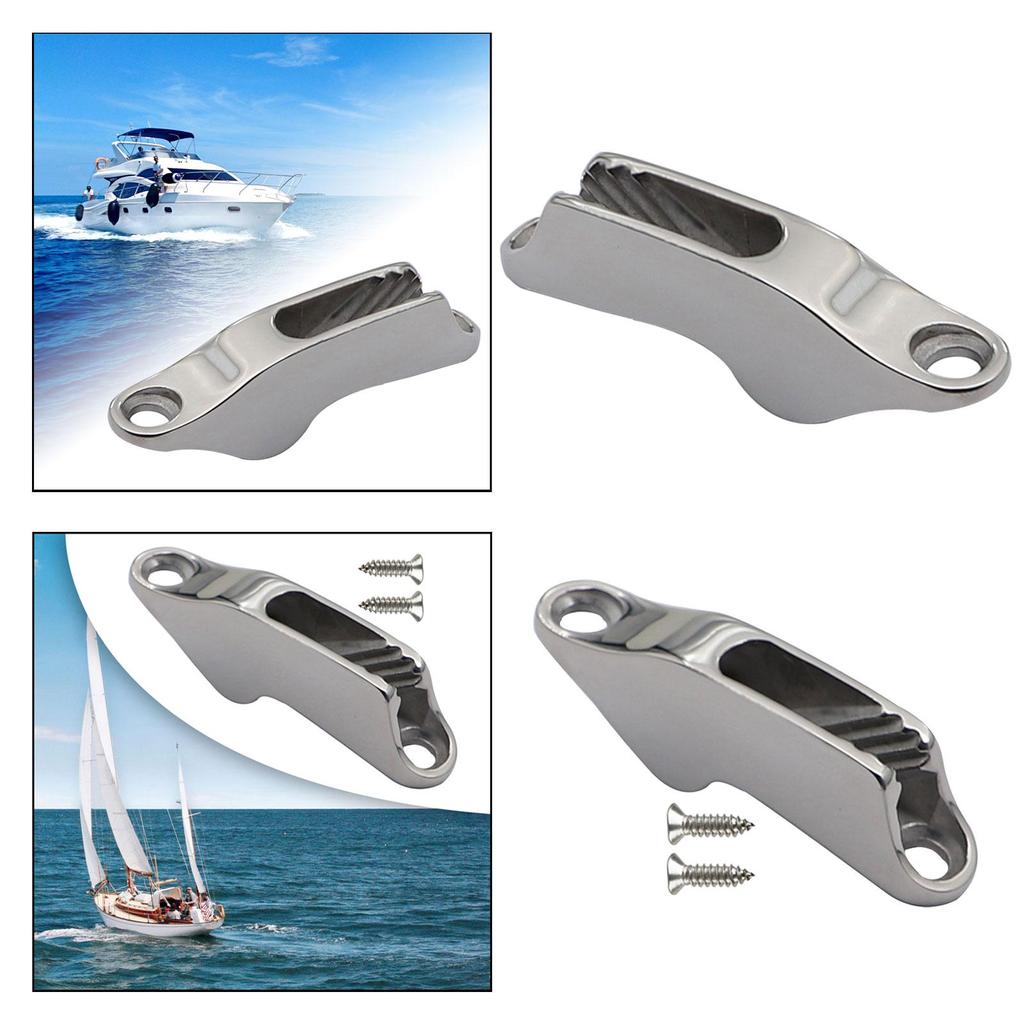 Rope Clamp Cleat Hardware Boats Anchor Cleats Boat Cam Cleat Stainless Steel Marine Accessories Boat Clamp Cleat Rope Line Clamp