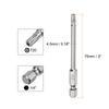 1/2pc Security Torx Bit 1/4" Hex Shank 3" Long T6/T7/T8/T9/T10/T15/T20/T25/T27/T30/T35/T40 Magnetic Screwdriver Torx Head w Hole