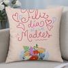 Holiday Mothers Day Cushion Cover Cushion Covers Natural Linen Breathable Sofa Bedroom Decor Pillowcase