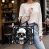 Cool Skull Pattern Large Tote Bag Fashion Daily Casual Shoulder Handbag for Women