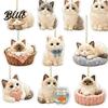 Cute Cat Themed Hanging Ornaments Includes 24 Advent Calendar Pendants Ragdoll Kitten Acrylic Keychain Charms