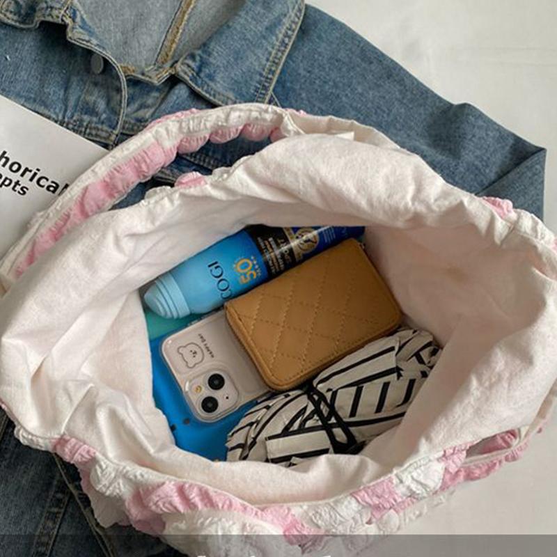 Yogodlns Sommer Stripe Bobleveske For Kvinner Godterifarge Skulderveske Shopping Tote Håndveske Jenter Armhuleveske Pung