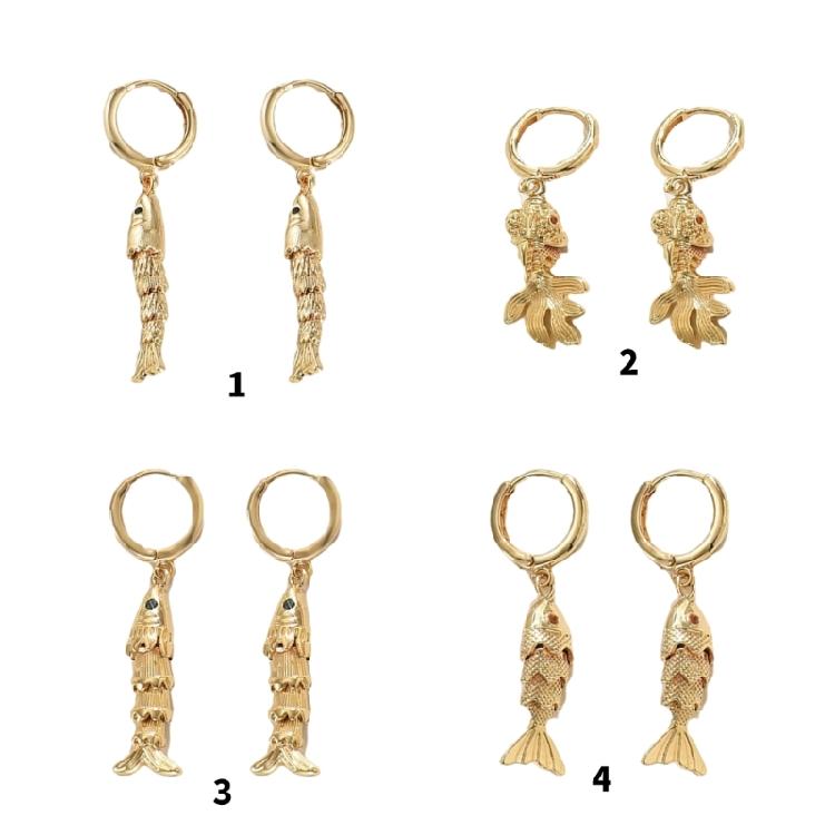 Exquisite Fish Earrings Sturdy Ear Rings Featuring Allergy Resistant Materials Suitable for Extended Wear At Gatherings