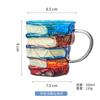 Popular Painted Book Mug Coffee Cup Artificial Painting Novelty Book Cup With Handle Essential For Working From Household Mug