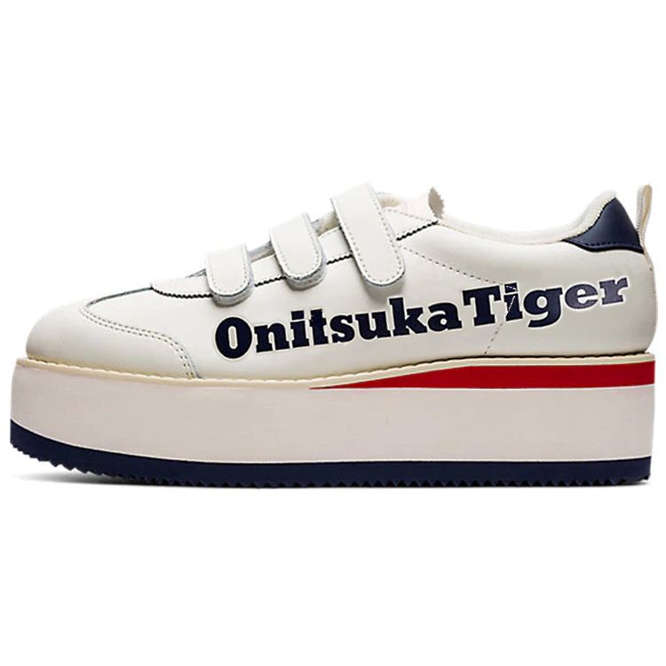 ONITSUKA TIGER Womens Off White Delegation Leather Low Top Skate Shoes 1182A207-112