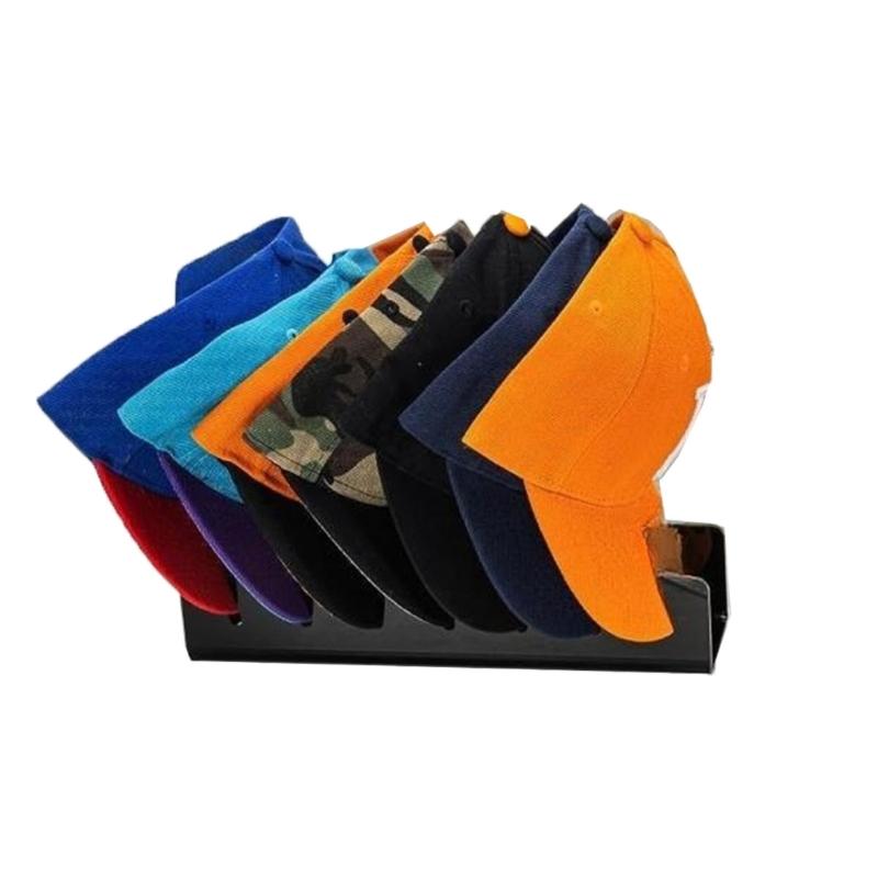 Sturdy Acrylic Hat Display Rack Reusable Round Cap Stand Cap Organizer Hanger Baseball Cap Holder for Travel Hotel Home