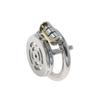 New Stainless Steel Flat Penis Cage Chastity Lock CB Chastity Cleaner Men's Outdoor Wear with Hollow Tube