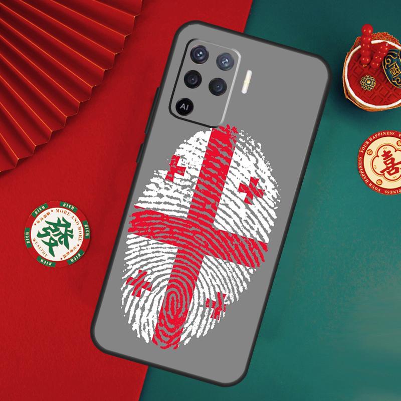 Georgien Flagge Hülle Für Oppo A15 A17 A57 A6 A5 Pro A54 A74 A94 A16 A76 A96 A40 A60 A80 A18 A38 A58 A78 A98