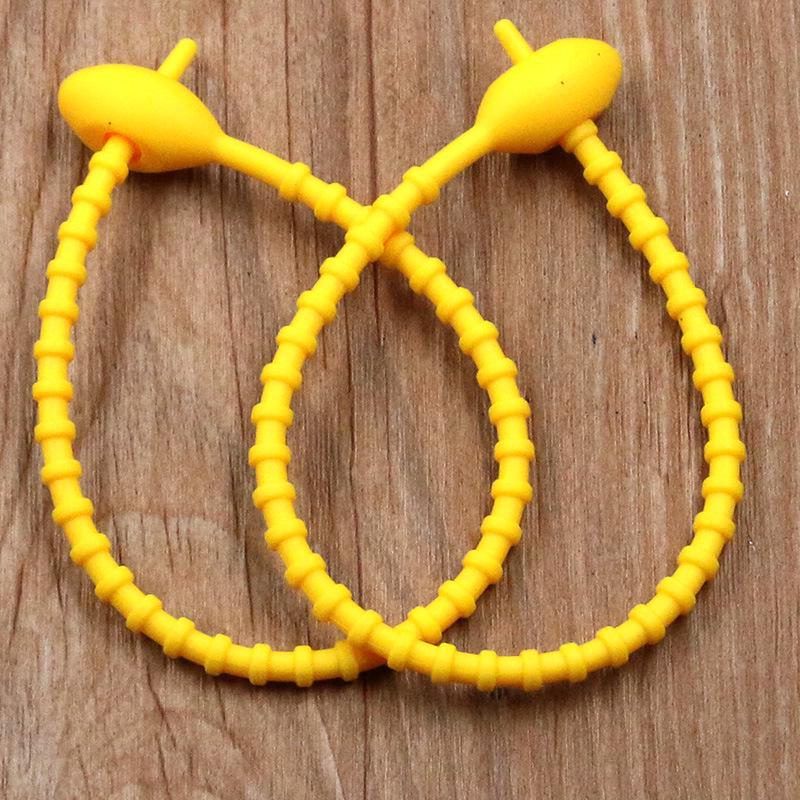 13 színű ovális fejű szilikon újrafelhasználható csavarózsinór és cipzáras kötegelő