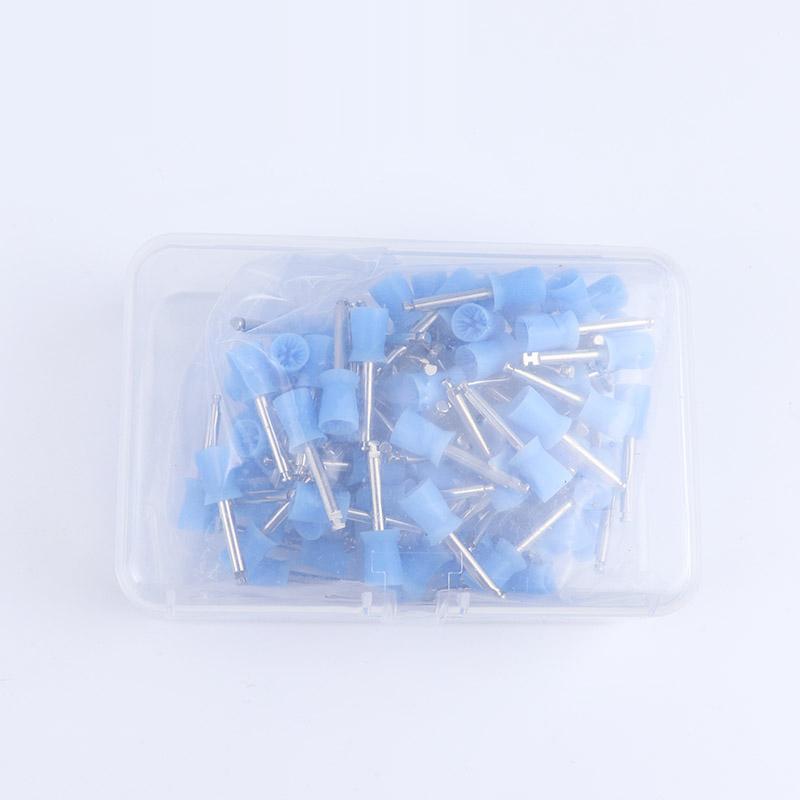 

JIN GT 100 шт. одноразовые материалы для чистки зубов, полировальная чашка, низкоскоростная чашка для полировки мобильного телефона, силиконовая кисточка для полировки 100pcs Blue