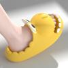 Fashion Women Cartoon Cute Dinosaur Soft Bottom Slippers 2024 Summer New Beach Anti-Slip Wear-resisting Sandals Home Bathroom Shoes