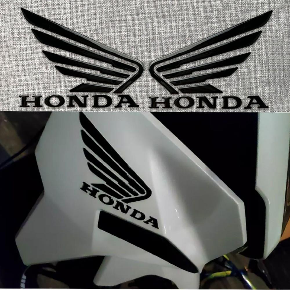 CKU5 Motorcycle 3D Stereoscopic Soft Stickers for Honda Personalized Modification Decoration Accessories Wings Decor Car Emblem